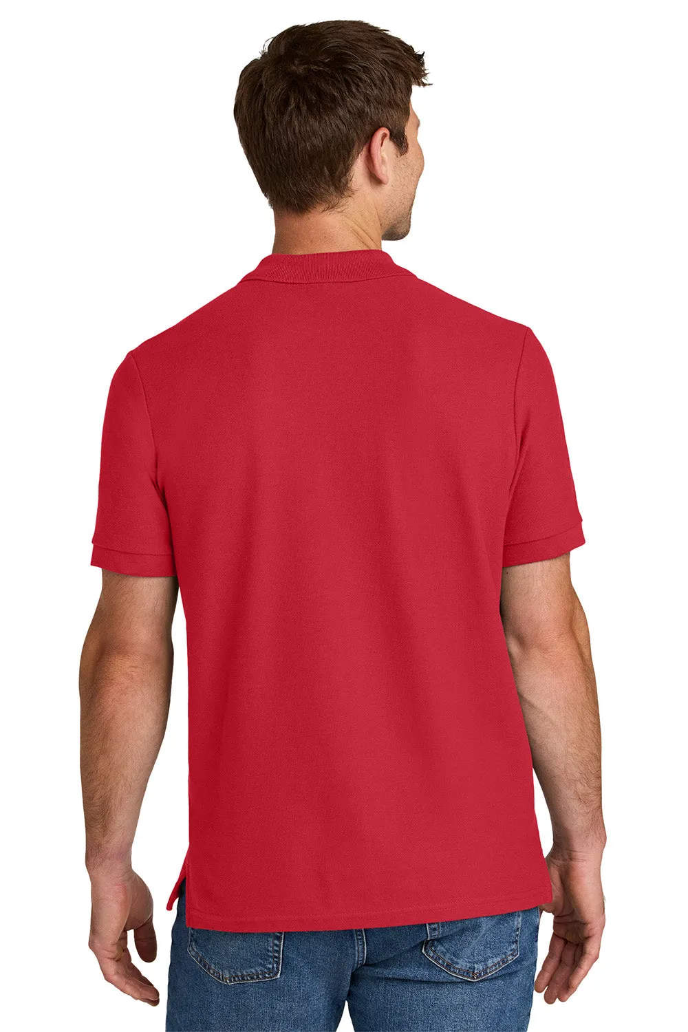 Gildan Mens Hammer Pique Short Sleeve Polo Shirt - Red