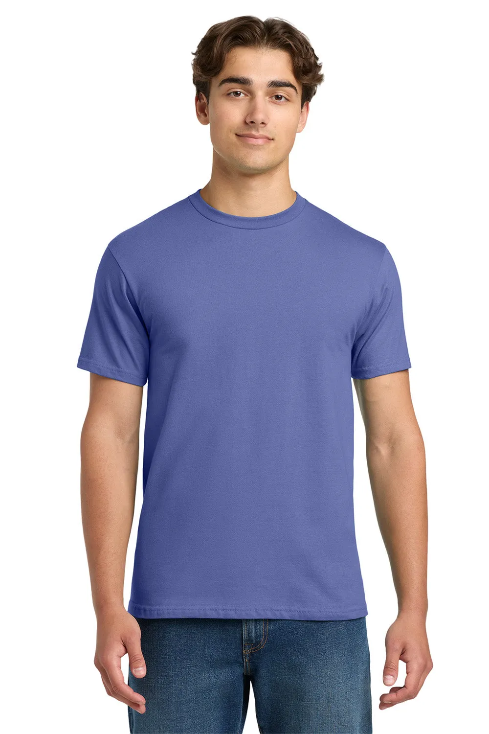 Gildan Mens Hammer Short Sleeve Crewneck T-Shirt - Flo Blue - Closeout