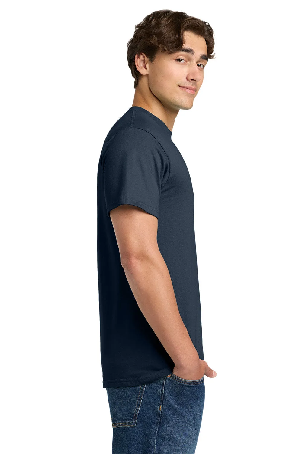 Gildan Mens Hammer Short Sleeve Crewneck T-Shirt - Sport Dark Navy Blue
