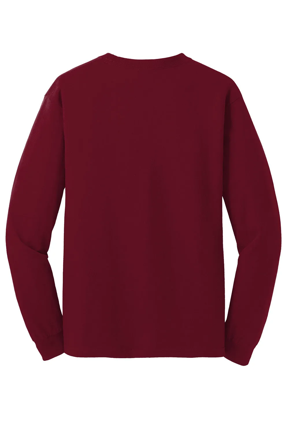 Gildan Mens Long Sleeve Crewneck T-Shirt - Cardinal Red