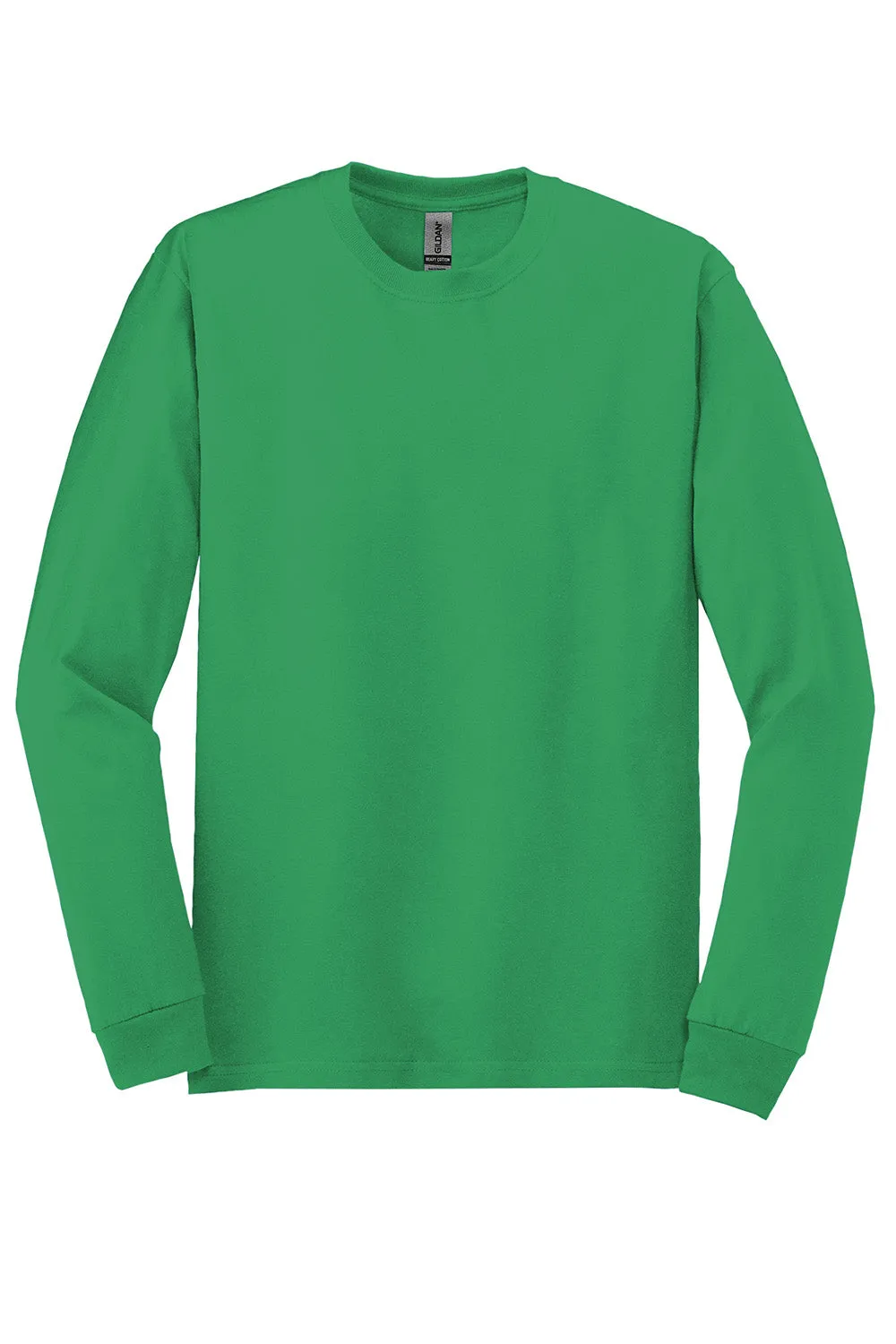 Gildan Mens Long Sleeve Crewneck T-Shirt - Irish Green