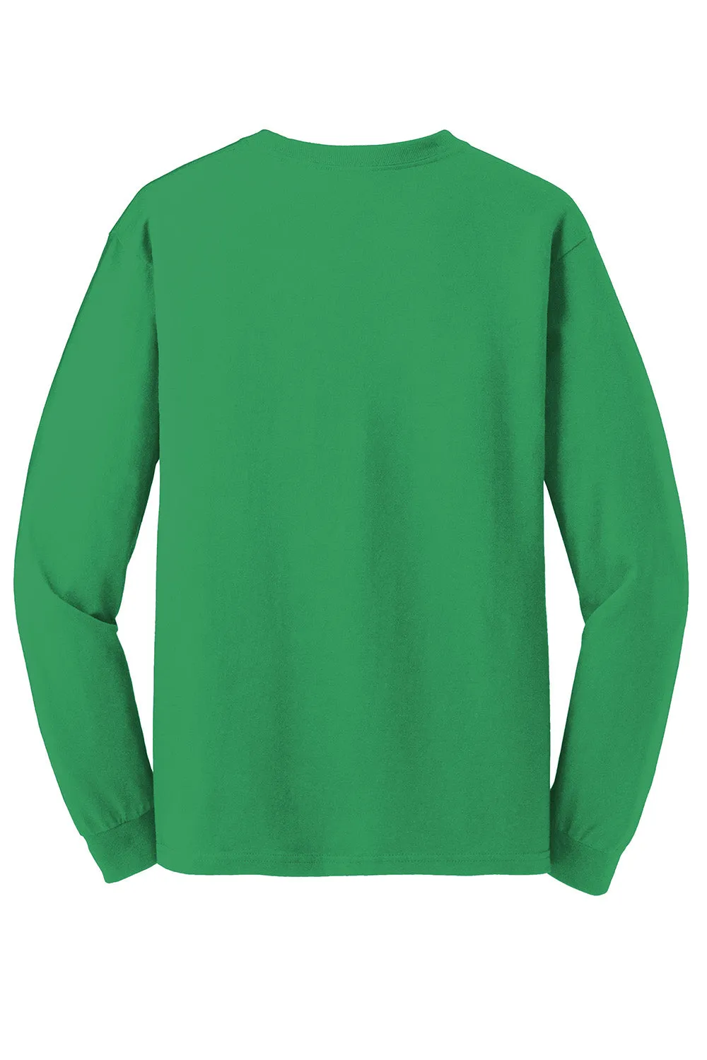 Gildan Mens Long Sleeve Crewneck T-Shirt - Irish Green
