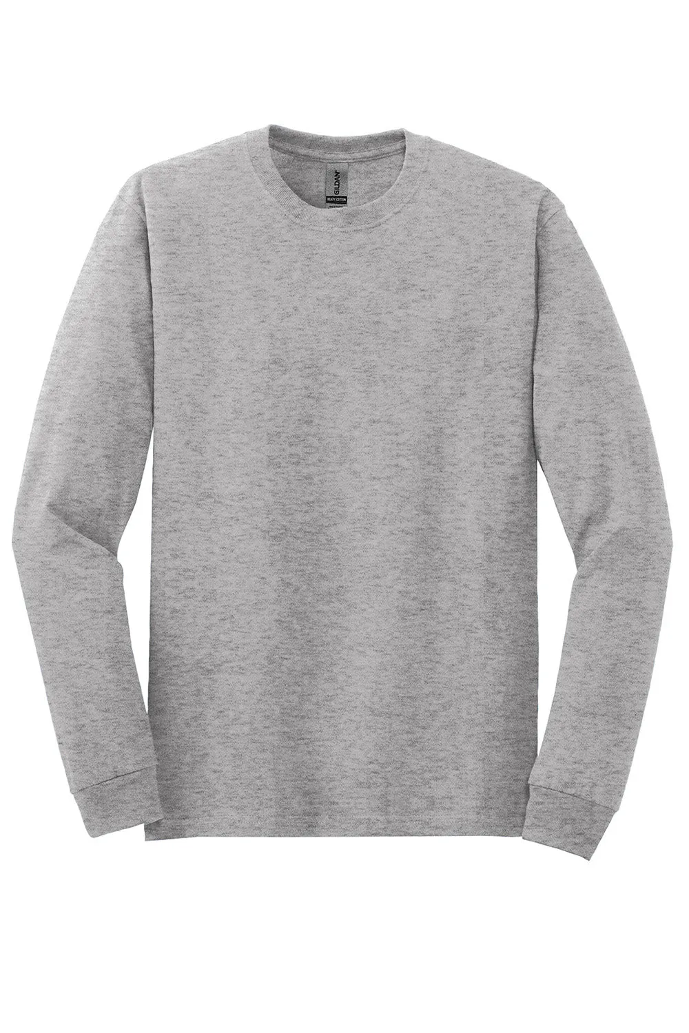 Gildan Mens Long Sleeve Crewneck T-Shirt - Sport Grey