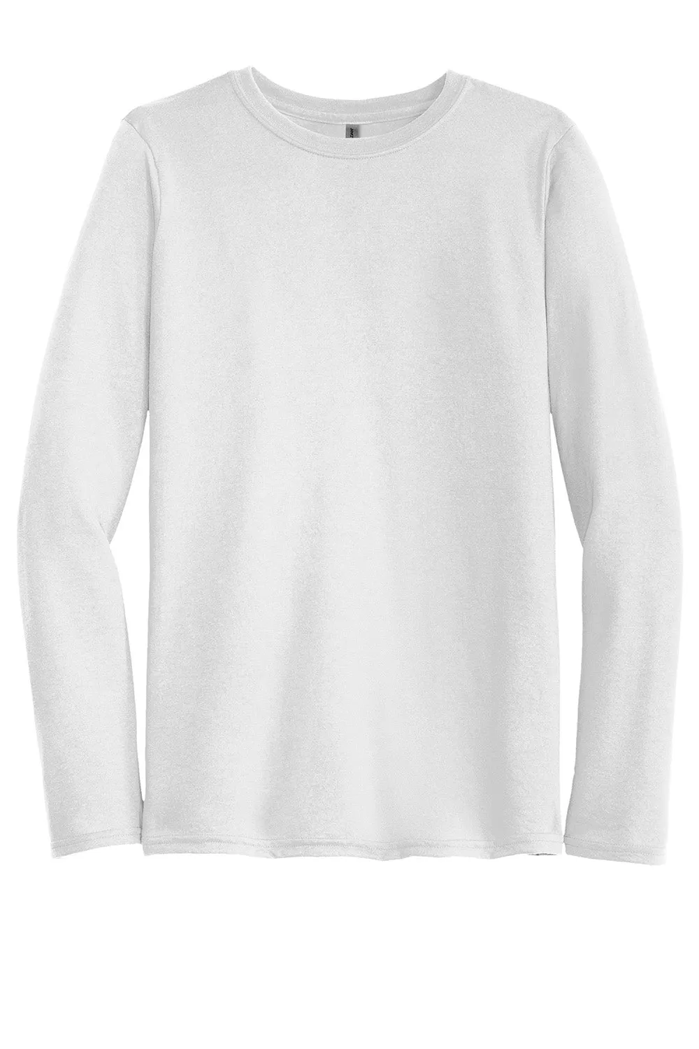 Gildan Mens Performance Jersey Moisture Wicking Long Sleeve Crewneck T-Shirt - White