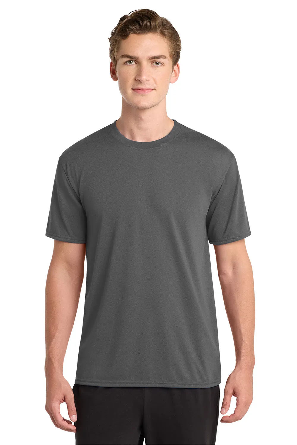 Gildan Mens Performance Jersey Moisture Wicking Short Sleeve Crewneck T-Shirt - Charcoal Grey