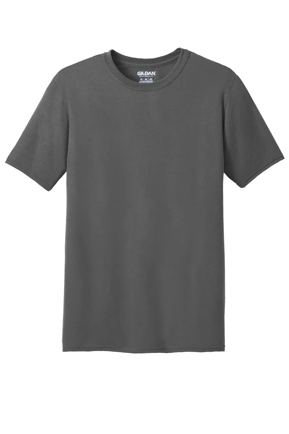 Gildan Mens Performance Jersey Moisture Wicking Short Sleeve Crewneck T-Shirt - Charcoal Grey