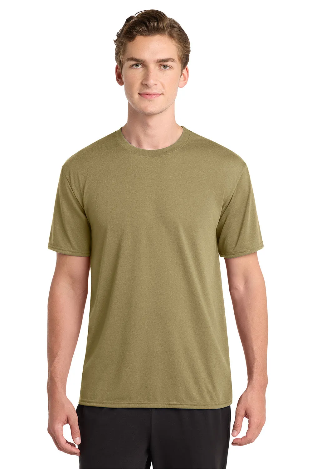 Gildan Mens Performance Jersey Moisture Wicking Short Sleeve Crewneck T-Shirt - Prairie Dust