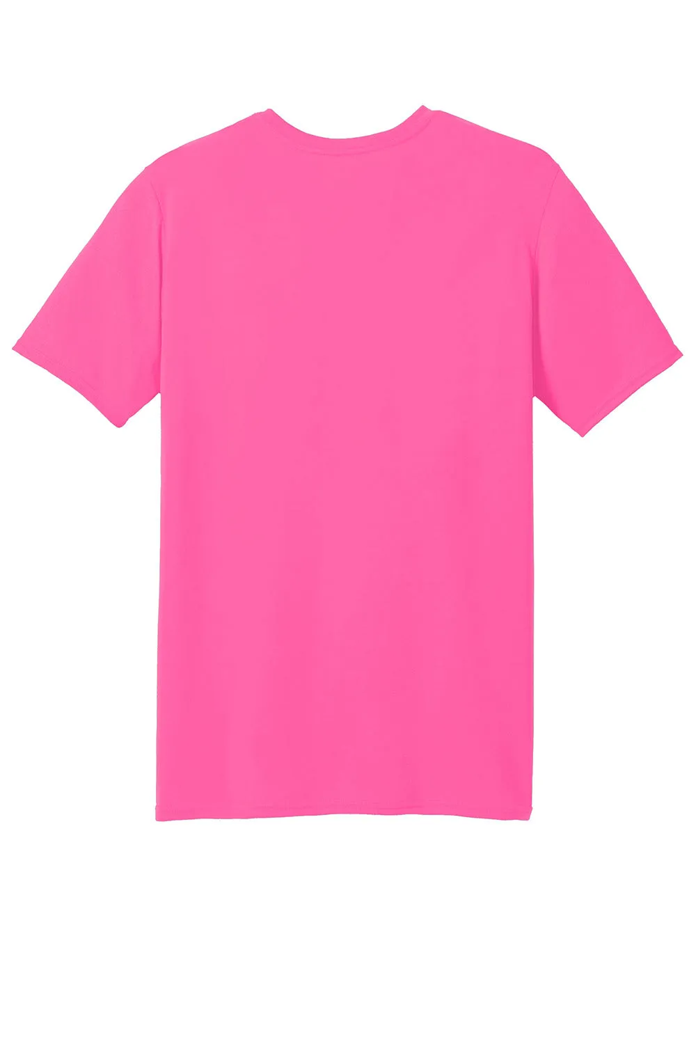 Gildan Mens Performance Jersey Moisture Wicking Short Sleeve Crewneck T-Shirt - Safety Pink