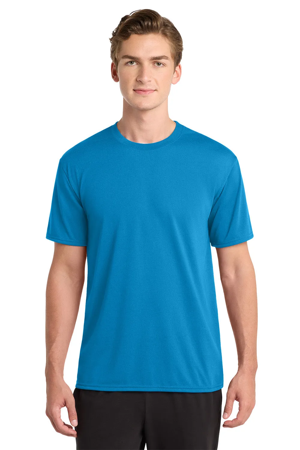 Gildan Mens Performance Jersey Moisture Wicking Short Sleeve Crewneck T-Shirt - Sapphire Blue