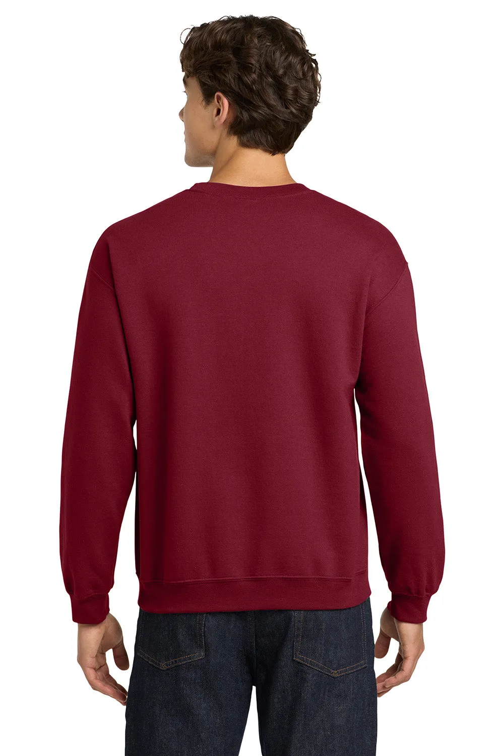 Gildan Mens Pill Resistant Fleece Crewneck Sweatshirt - Garnet Red