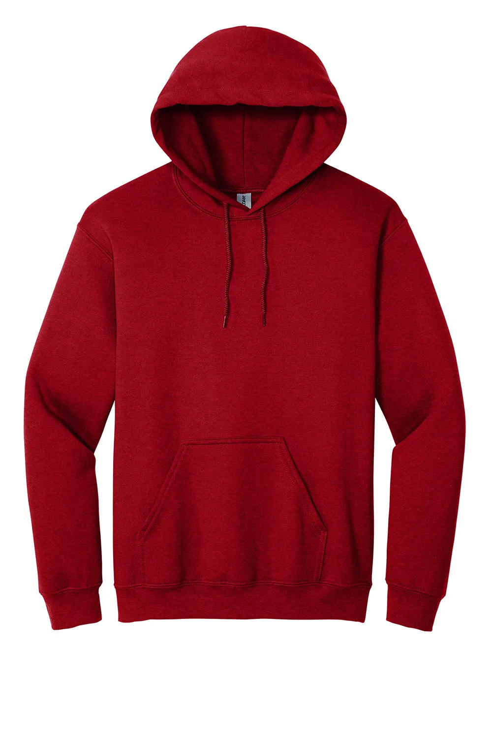 Gildan Mens Pill Resistant Hooded Sweatshirt Hoodie w/ Pouch Pocket - Antique Cherry Red