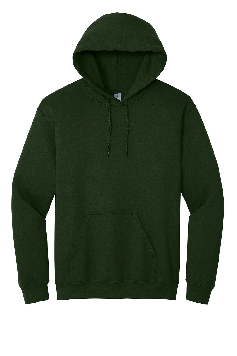 Gildan Mens Pill Resistant Hooded Sweatshirt Hoodie w/ Pouch Pocket - Forest Green