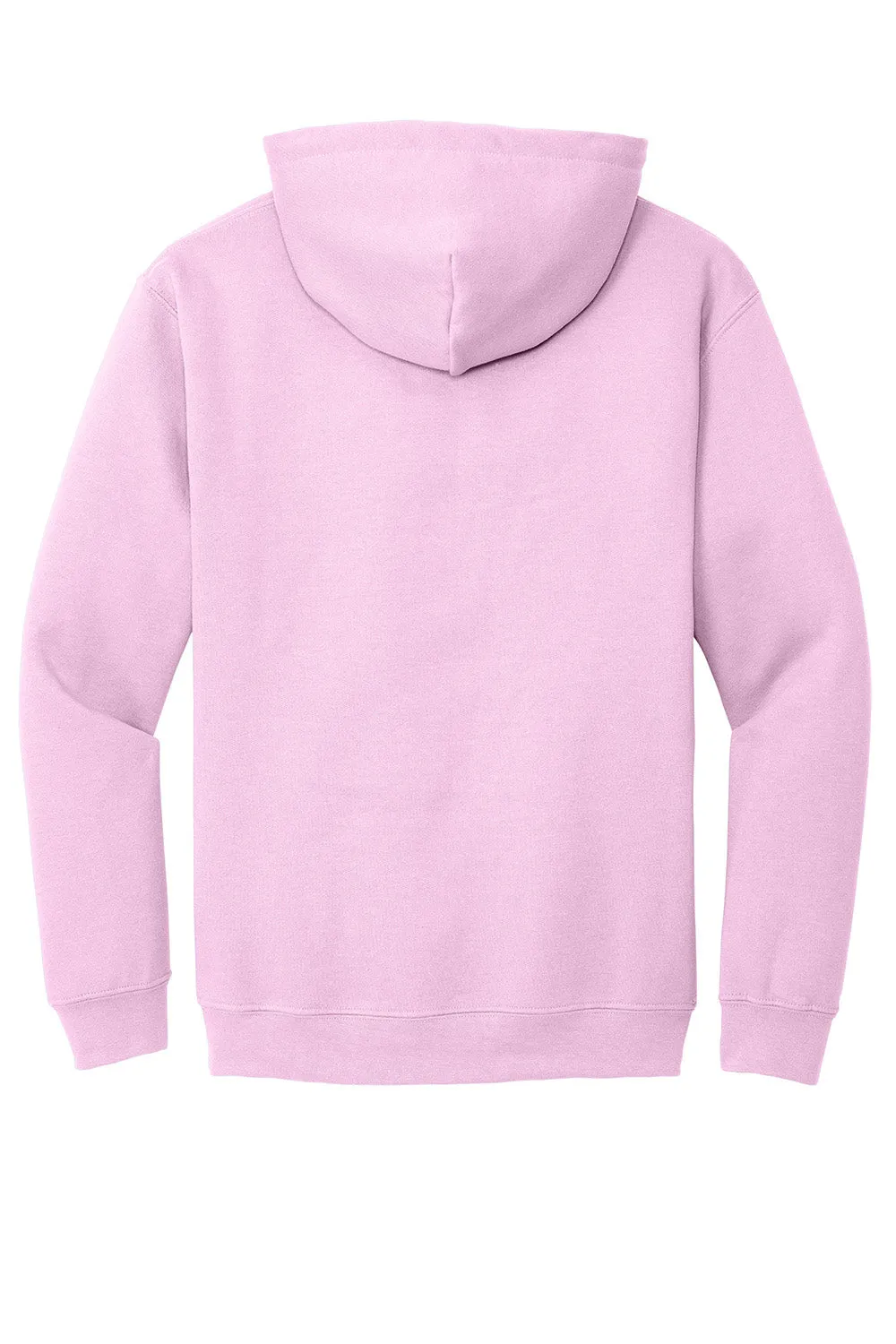 Gildan Mens Pill Resistant Hooded Sweatshirt Hoodie w/ Pouch Pocket - Light Pink