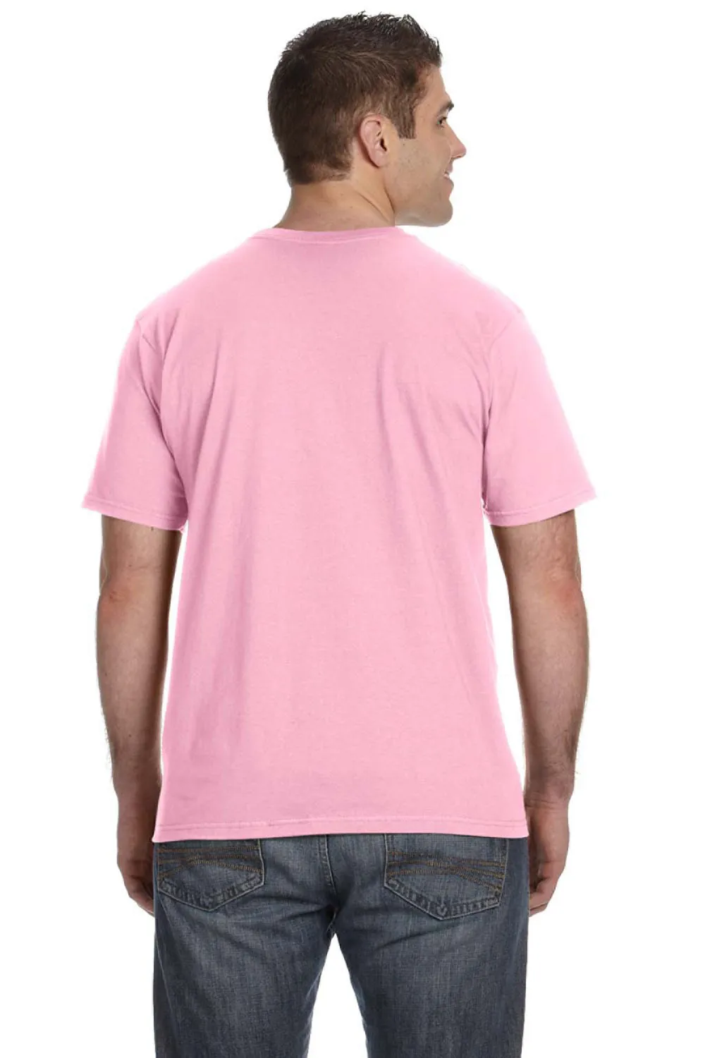Gildan Mens Short Sleeve Crewneck T-Shirt - Charity Pink
