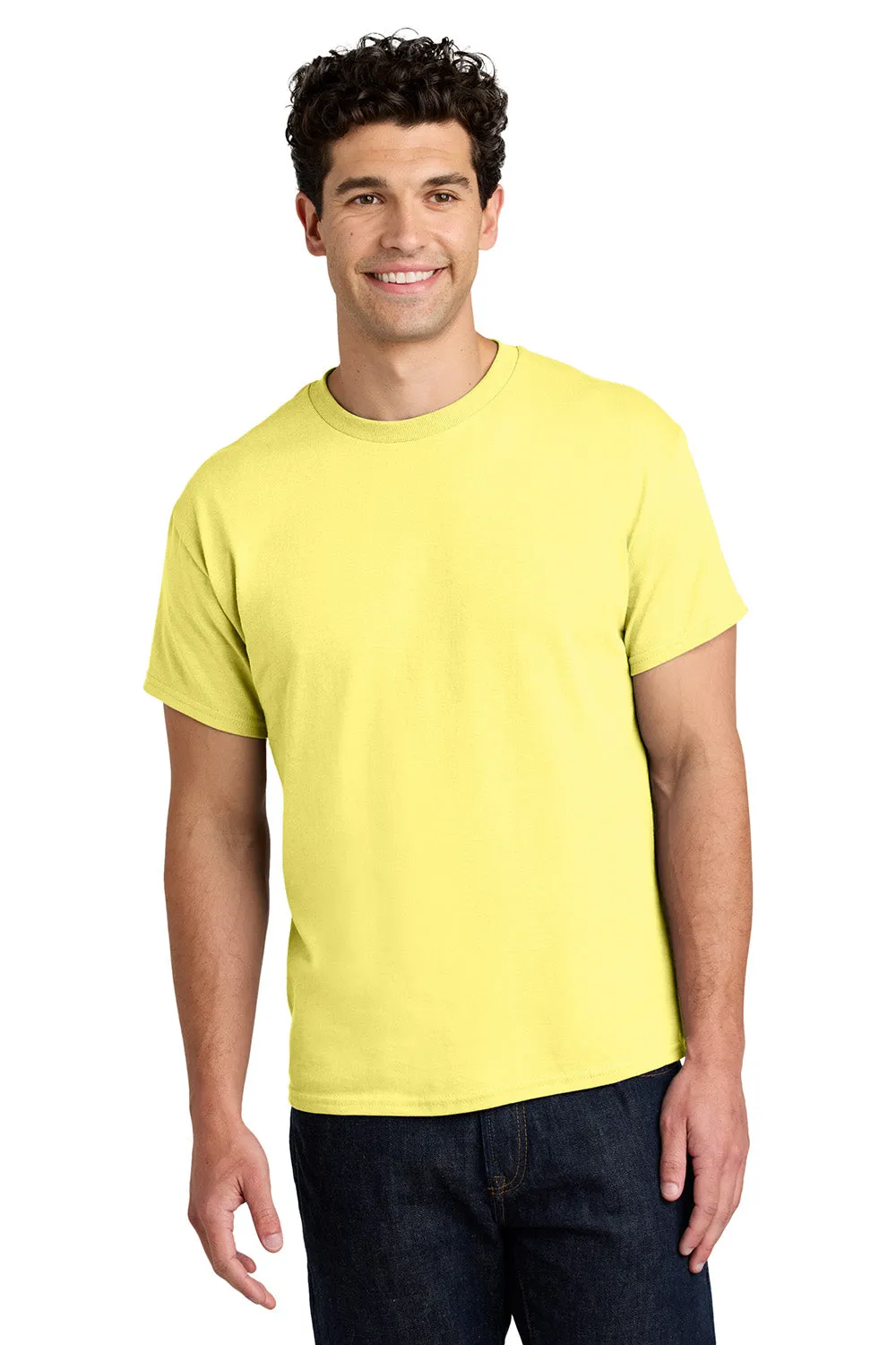 Gildan Mens Short Sleeve Crewneck T-Shirt - Cornsilk Yellow