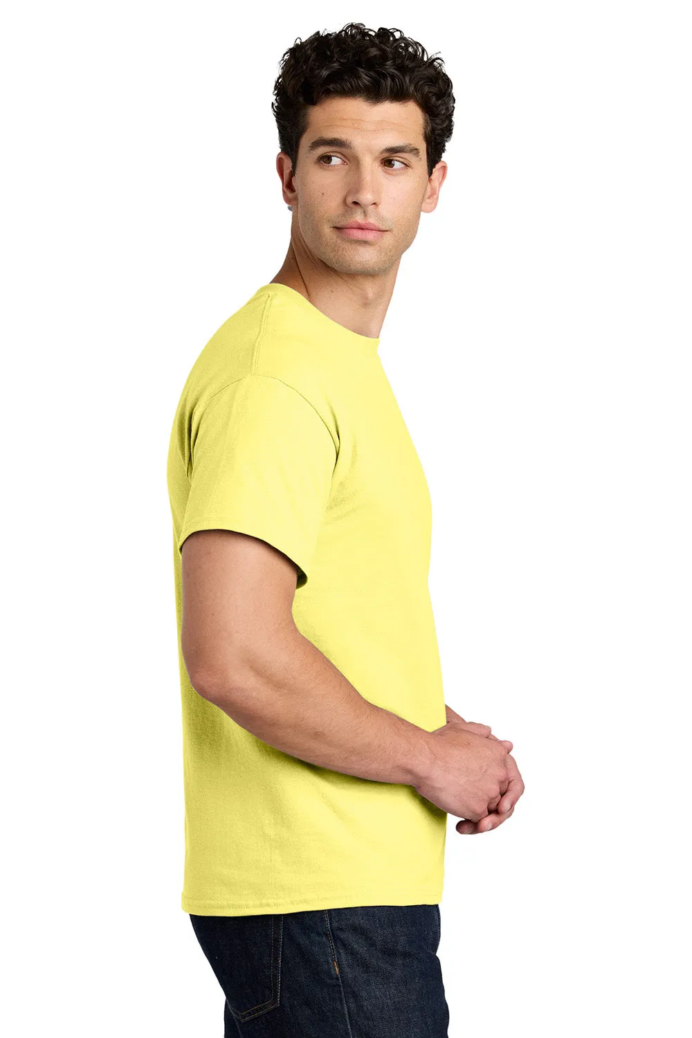 Gildan Mens Short Sleeve Crewneck T-Shirt - Cornsilk Yellow