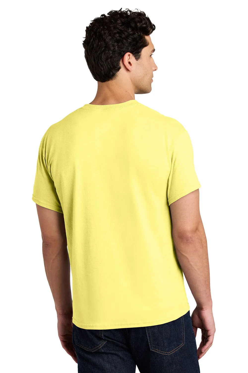Gildan Mens Short Sleeve Crewneck T-Shirt - Cornsilk Yellow