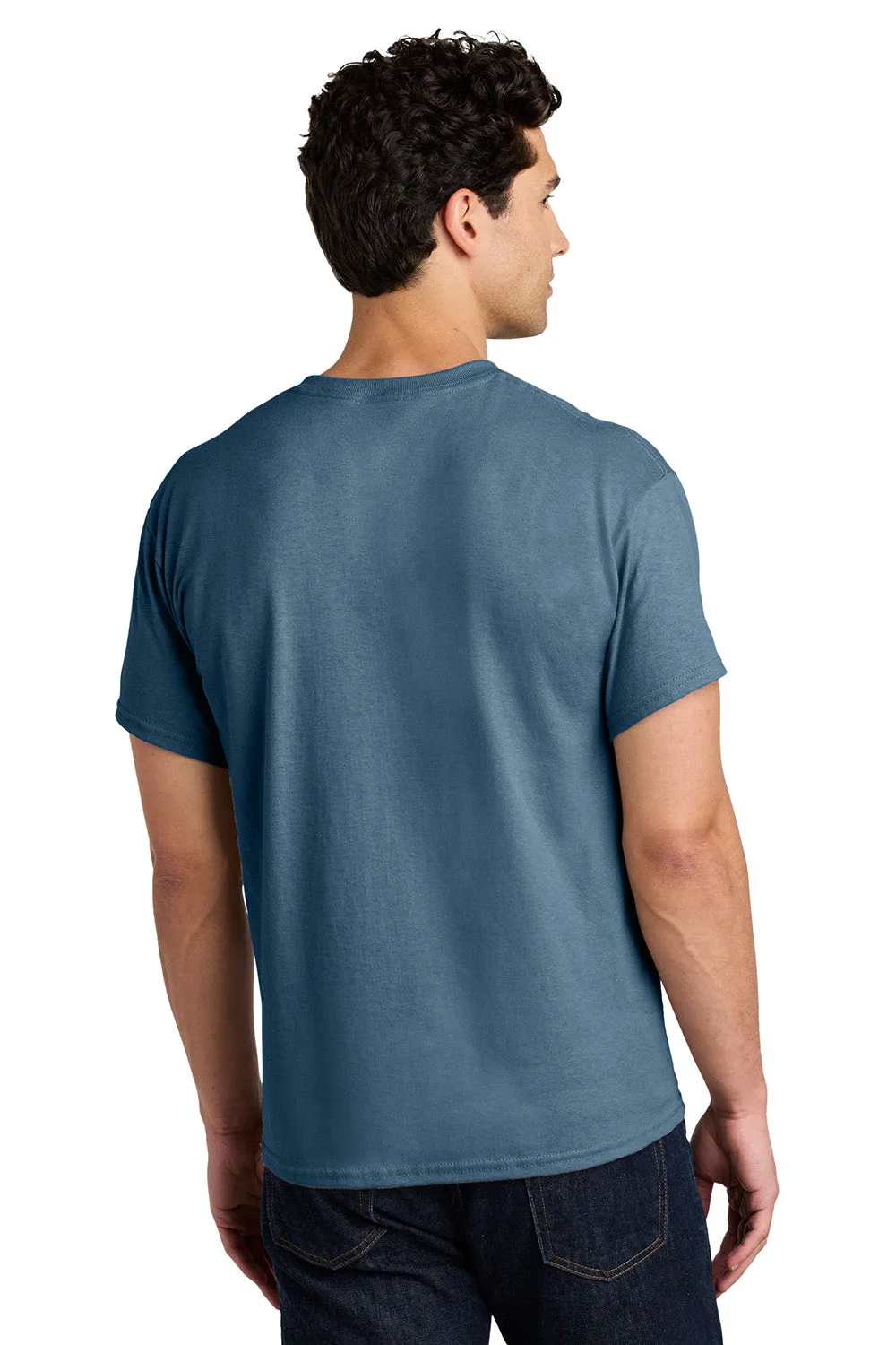 Gildan Mens Short Sleeve Crewneck T-Shirt - Indigo Blue