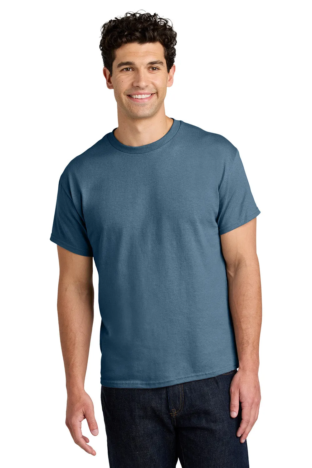 Gildan Mens Short Sleeve Crewneck T-Shirt - Indigo Blue