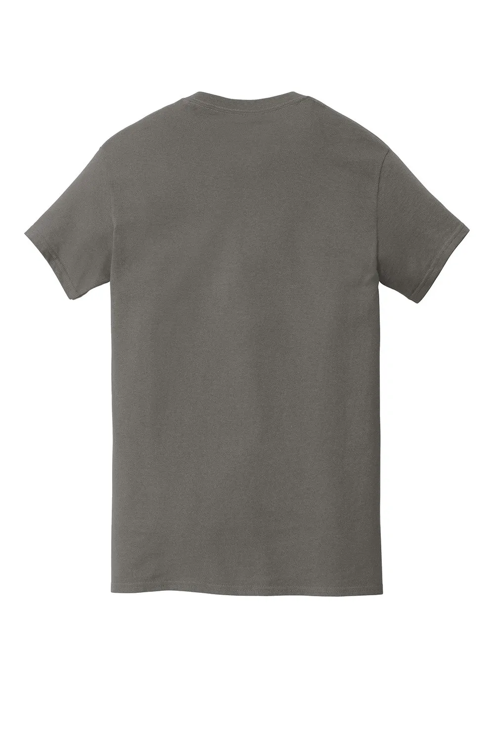 Gildan Mens Short Sleeve Crewneck T-Shirt w/ Pocket - Charcoal Grey