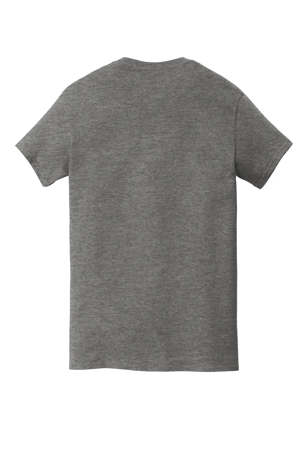 Gildan Mens Short Sleeve Crewneck T-Shirt w/ Pocket - Heather Graphite Grey
