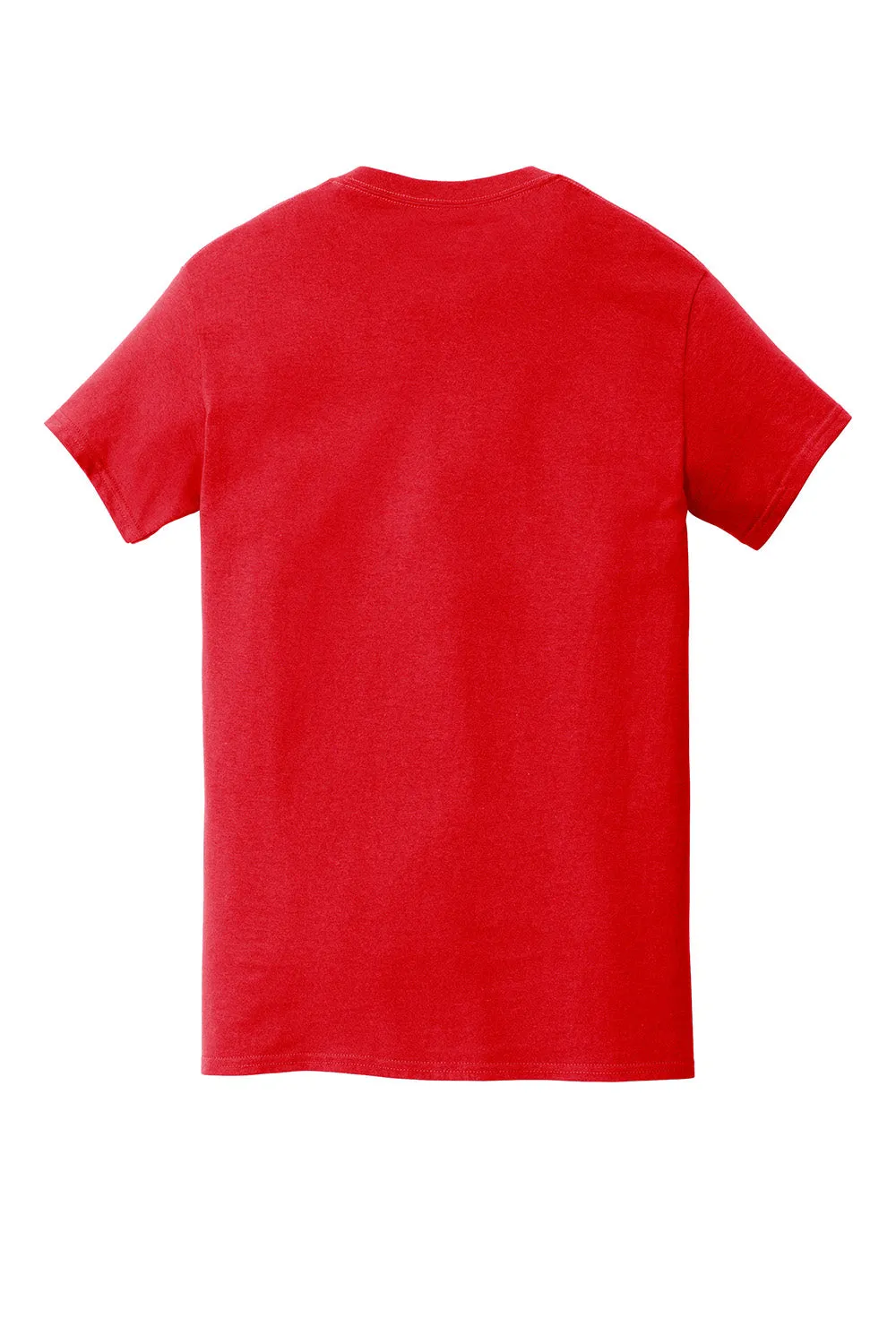 Gildan Mens Short Sleeve Crewneck T-Shirt w/ Pocket - Red