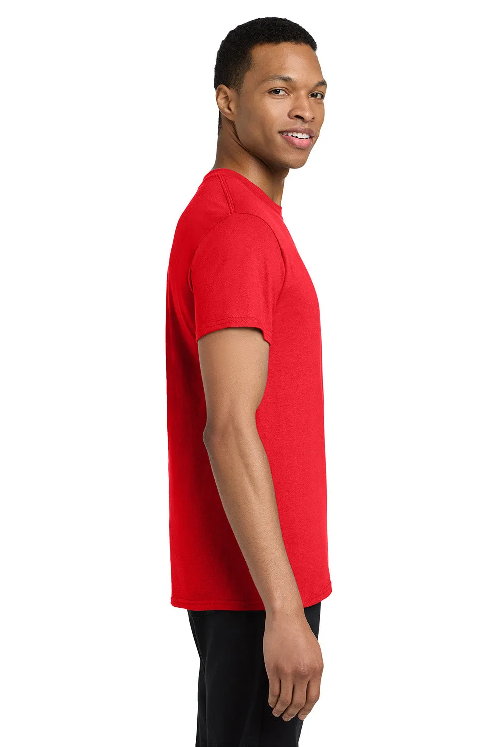 Gildan Mens Short Sleeve Crewneck T-Shirt w/ Pocket - Red