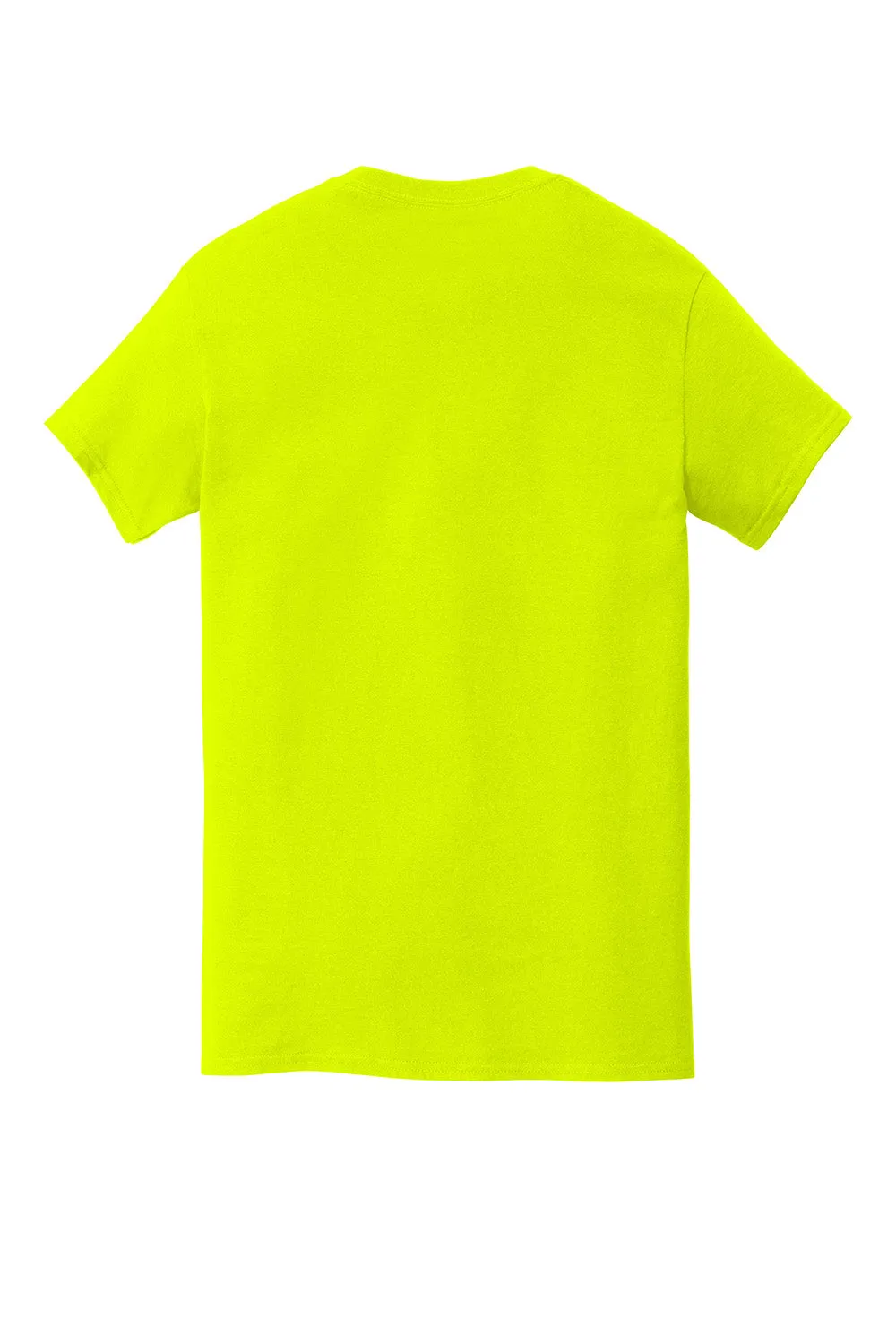 Gildan Mens Short Sleeve Crewneck T-Shirt w/ Pocket - Safety Green