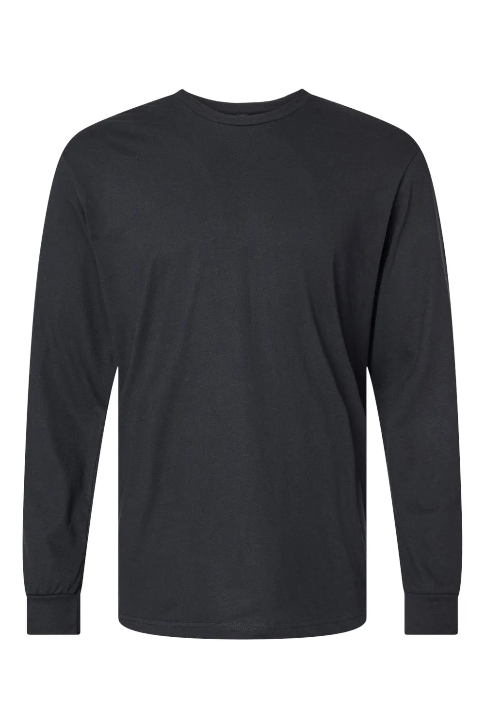 Gildan Mens Softstyle CVC Long Sleeve Crewneck T-Shirt - Pitch Black