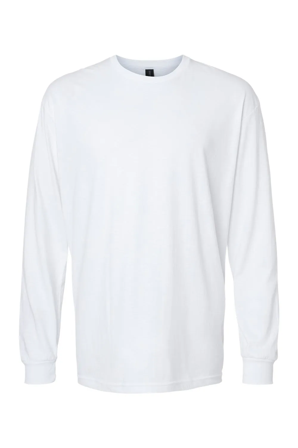 Gildan Mens Softstyle CVC Long Sleeve Crewneck T-Shirt - White