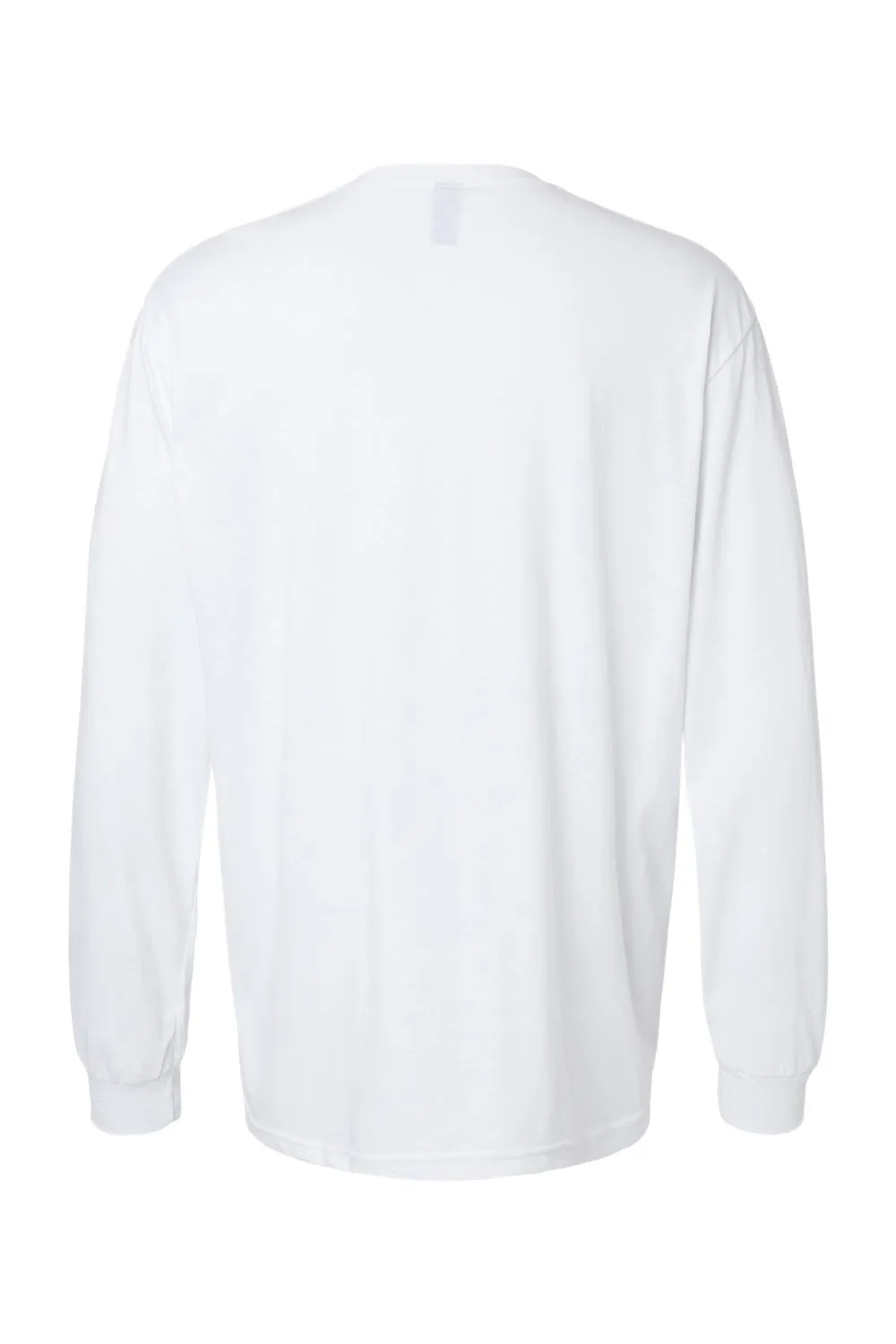 Gildan Mens Softstyle CVC Long Sleeve Crewneck T-Shirt - White
