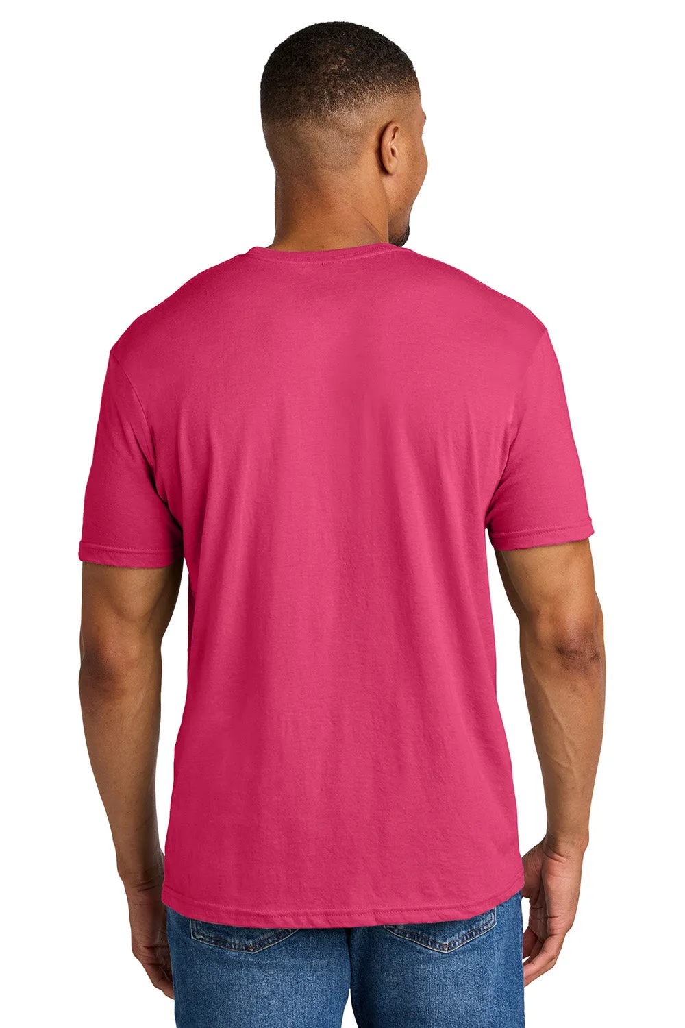 Gildan Mens Softstyle CVC Short Sleeve Crewneck T-Shirt - Pink Lemonade Mist