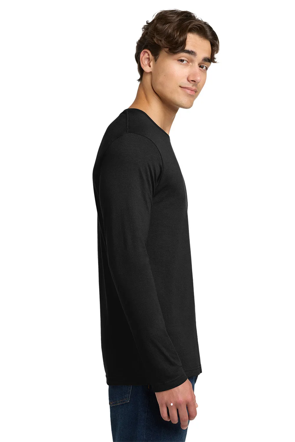 Gildan Mens Softstyle Long Sleeve Crewneck T-Shirt - Black