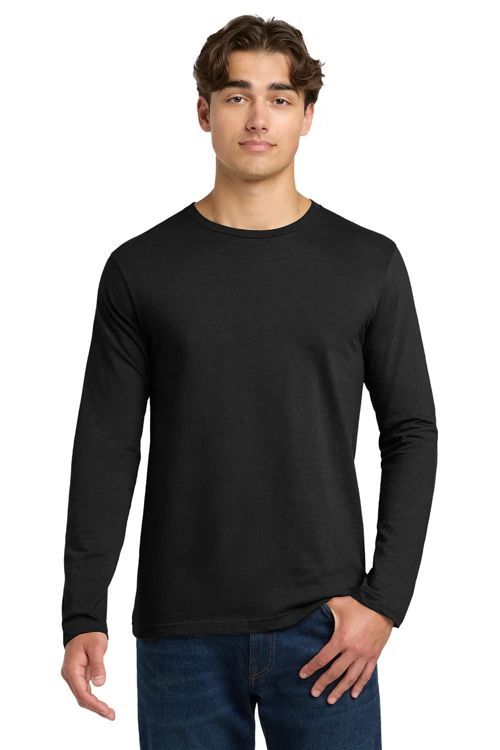 Gildan Mens Softstyle Long Sleeve Crewneck T-Shirt - Black