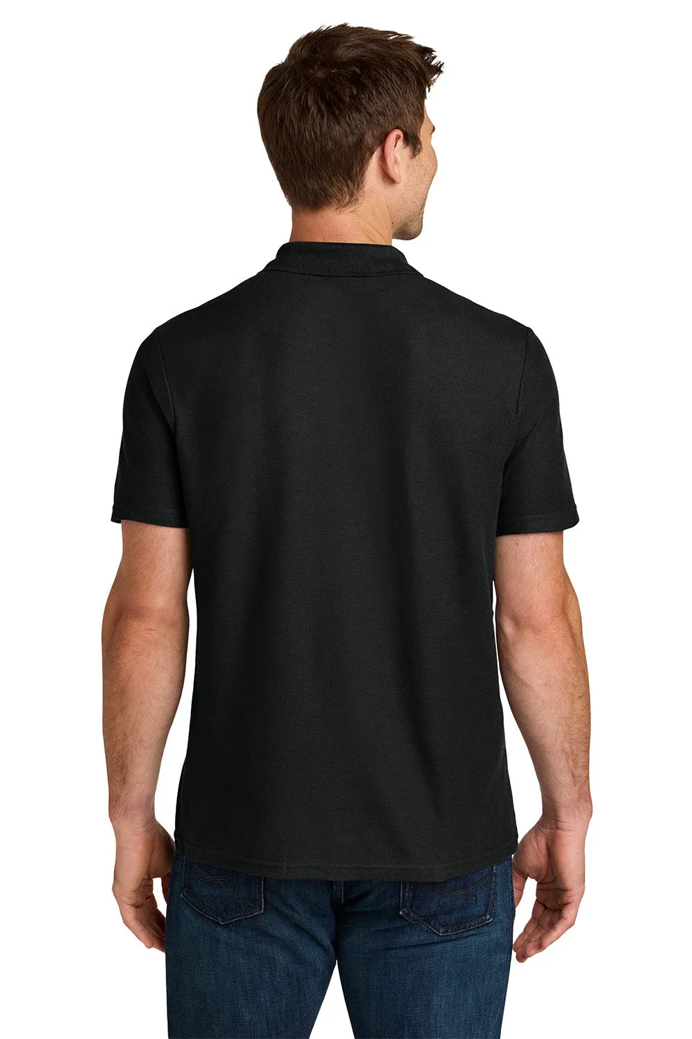 Gildan Mens Softstyle Pique Short Sleeve Polo Shirt - Black