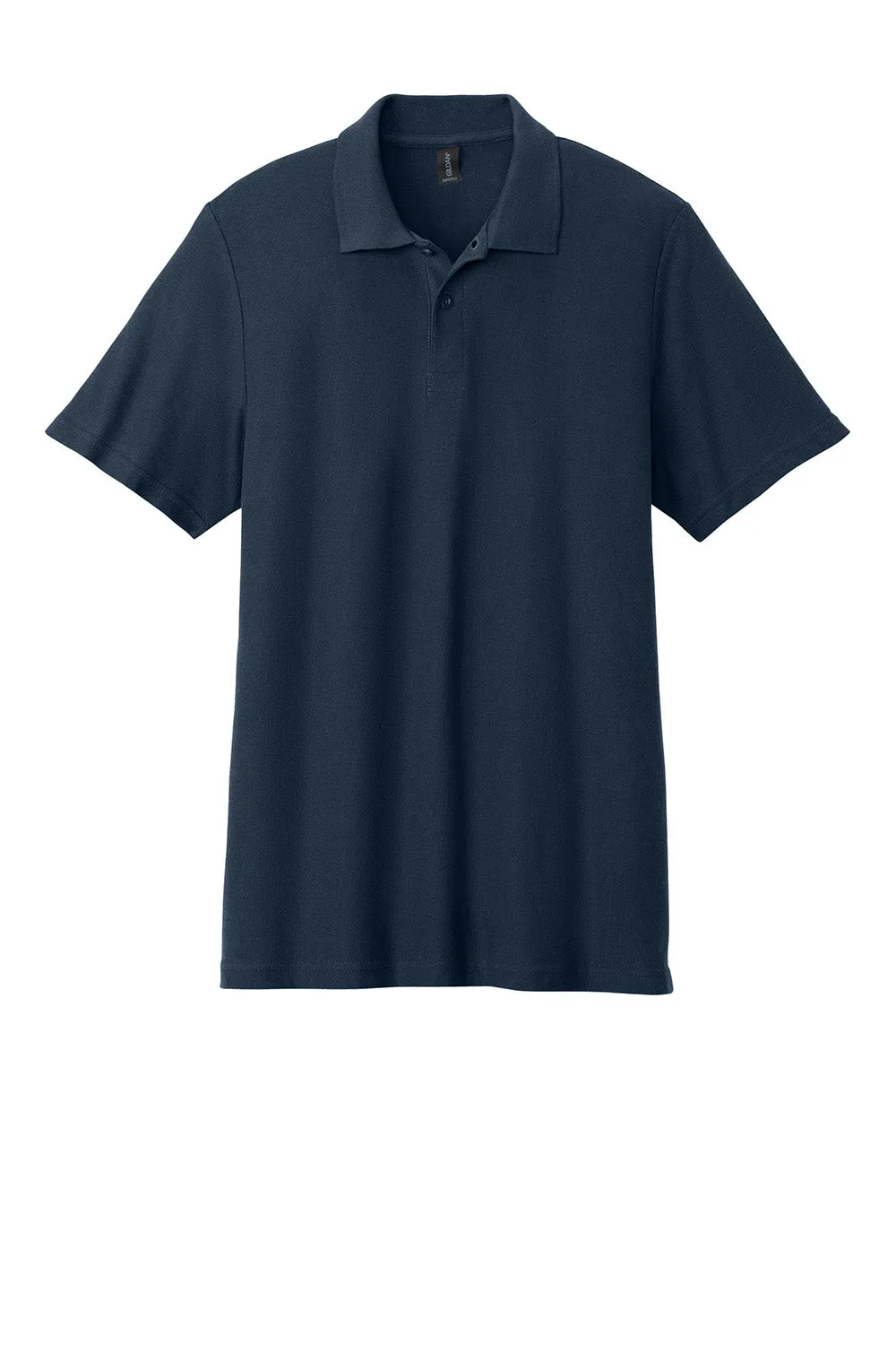 Gildan Mens Softstyle Pique Short Sleeve Polo Shirt - Navy Blue