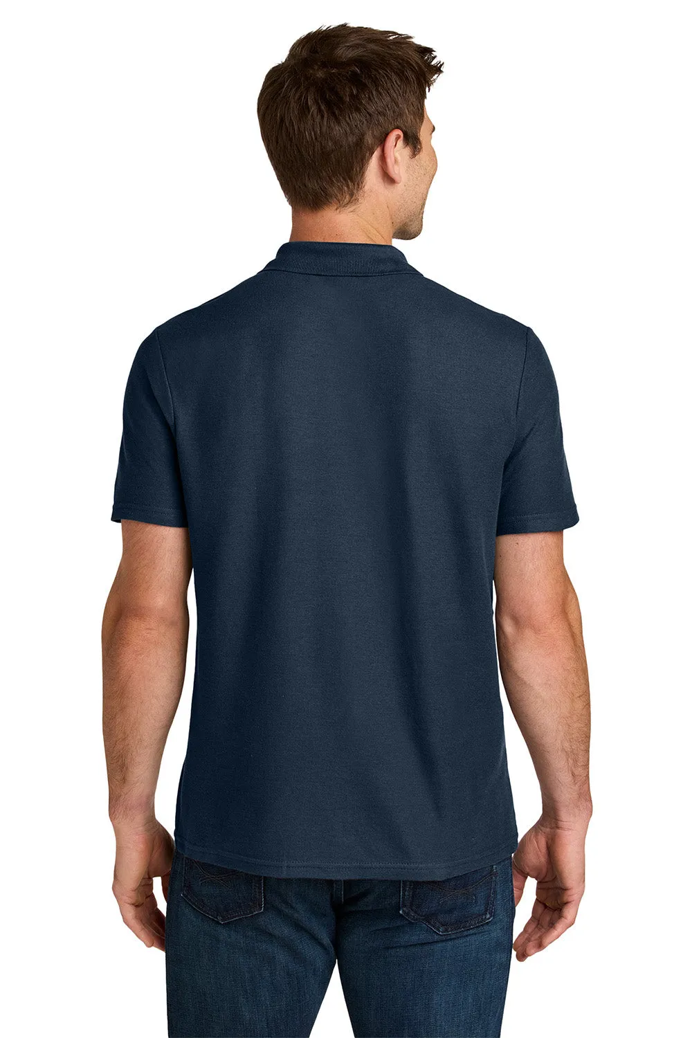 Gildan Mens Softstyle Pique Short Sleeve Polo Shirt - Navy Blue