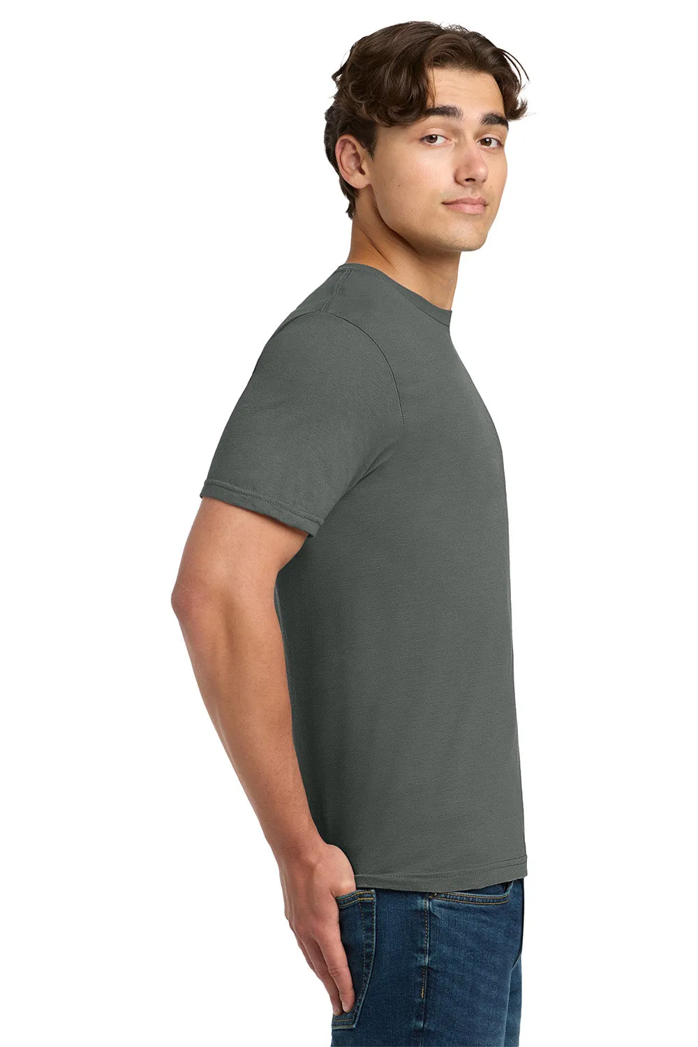 Gildan Mens Softstyle Short Sleeve Crewneck T-Shirt - Charcoal Grey