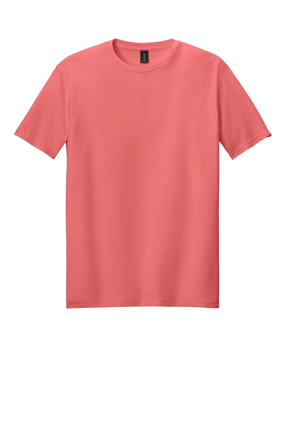 Gildan Mens Softstyle Short Sleeve Crewneck T-Shirt - Coral Silk