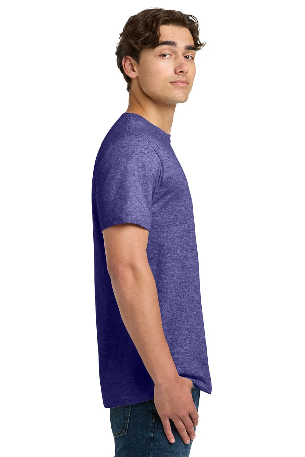 Gildan Mens Softstyle Short Sleeve Crewneck T-Shirt - Heather Purple