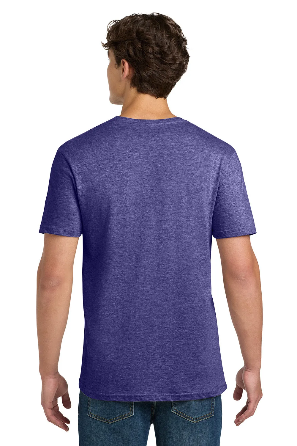 Gildan Mens Softstyle Short Sleeve Crewneck T-Shirt - Heather Purple