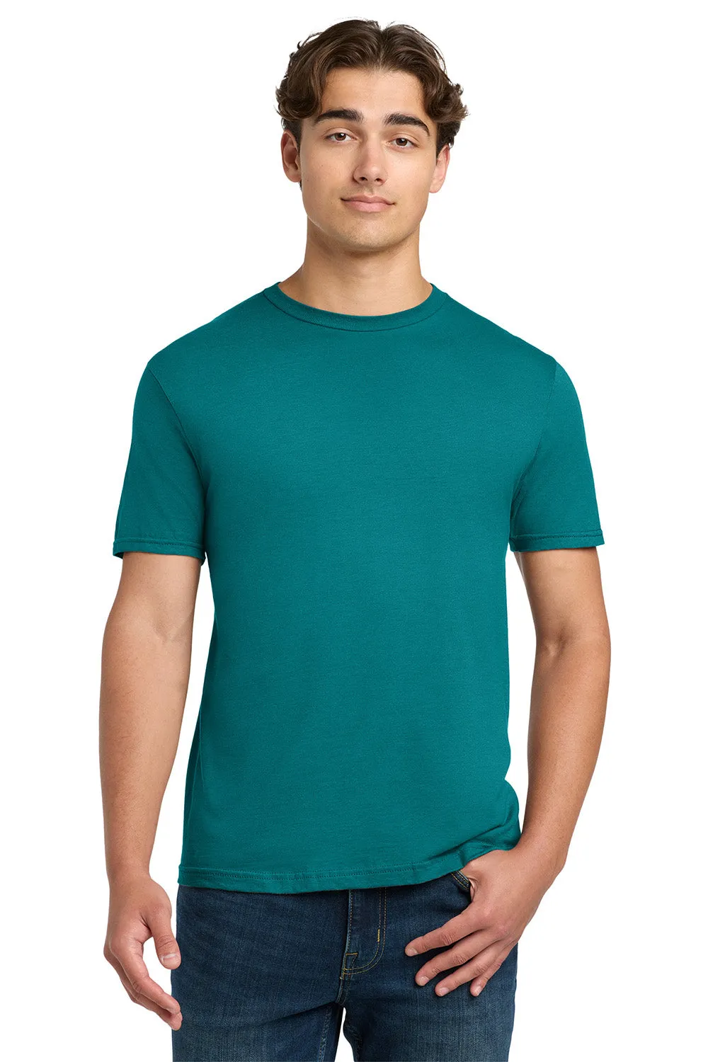 Gildan Mens Softstyle Short Sleeve Crewneck T-Shirt - Jade Dome Green