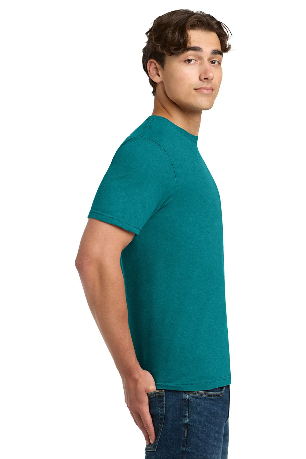 Gildan Mens Softstyle Short Sleeve Crewneck T-Shirt - Jade Dome Green