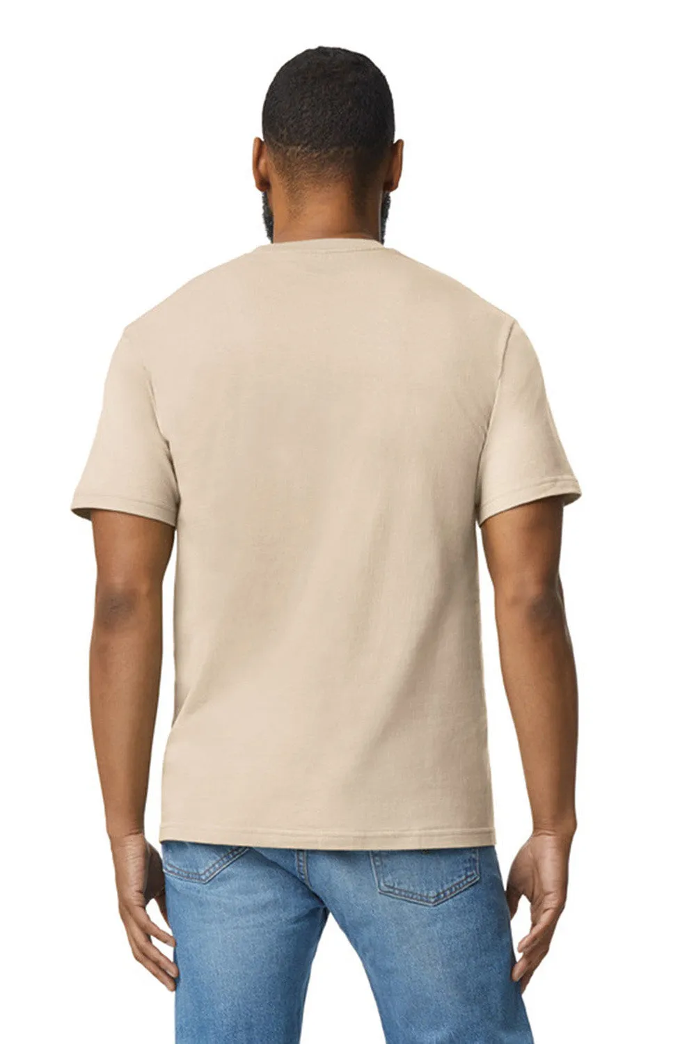 Gildan Mens Softstyle Short Sleeve Crewneck T-Shirt - Sand