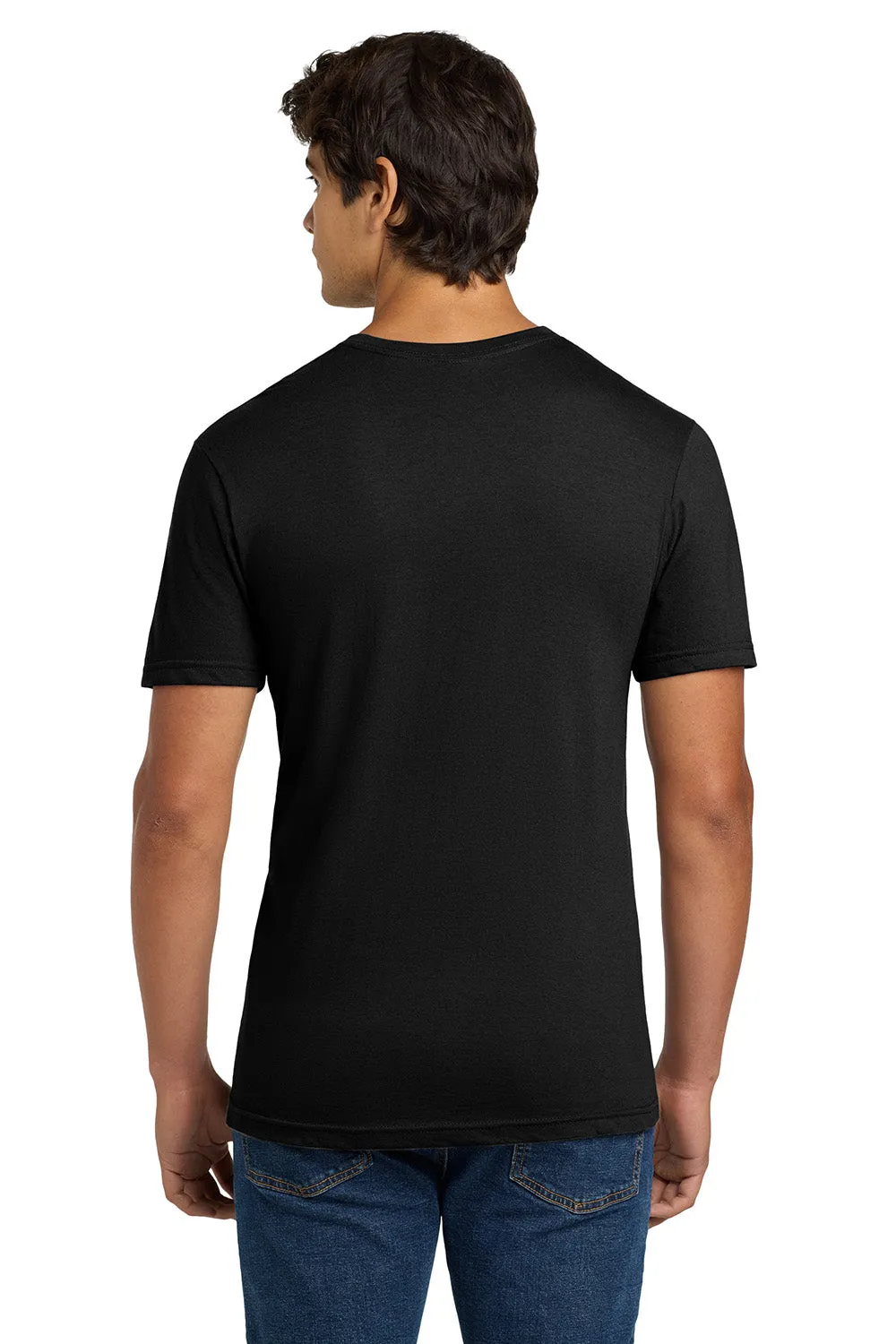 Gildan Mens Softstyle Short Sleeve V-Neck T-Shirt - Black