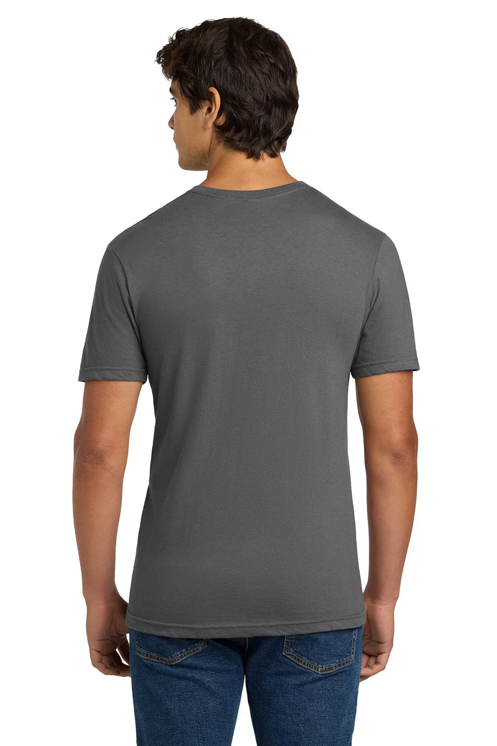 Gildan Mens Softstyle Short Sleeve V-Neck T-Shirt - Charcoal Grey