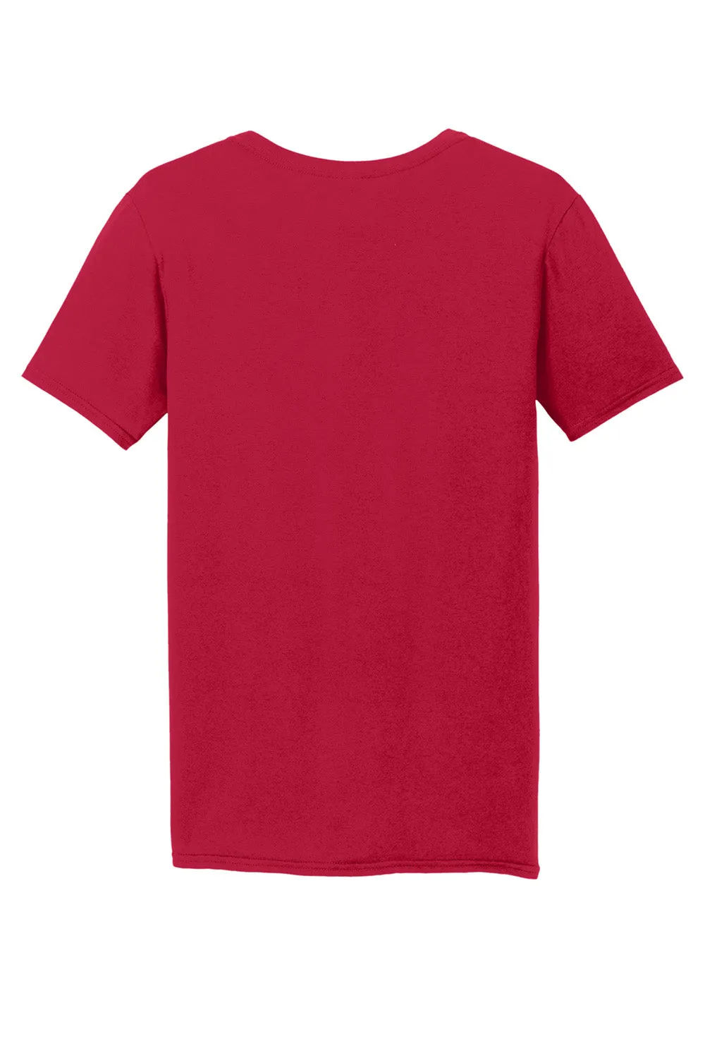 Gildan Mens Softstyle Short Sleeve V-Neck T-Shirt - Cherry Red