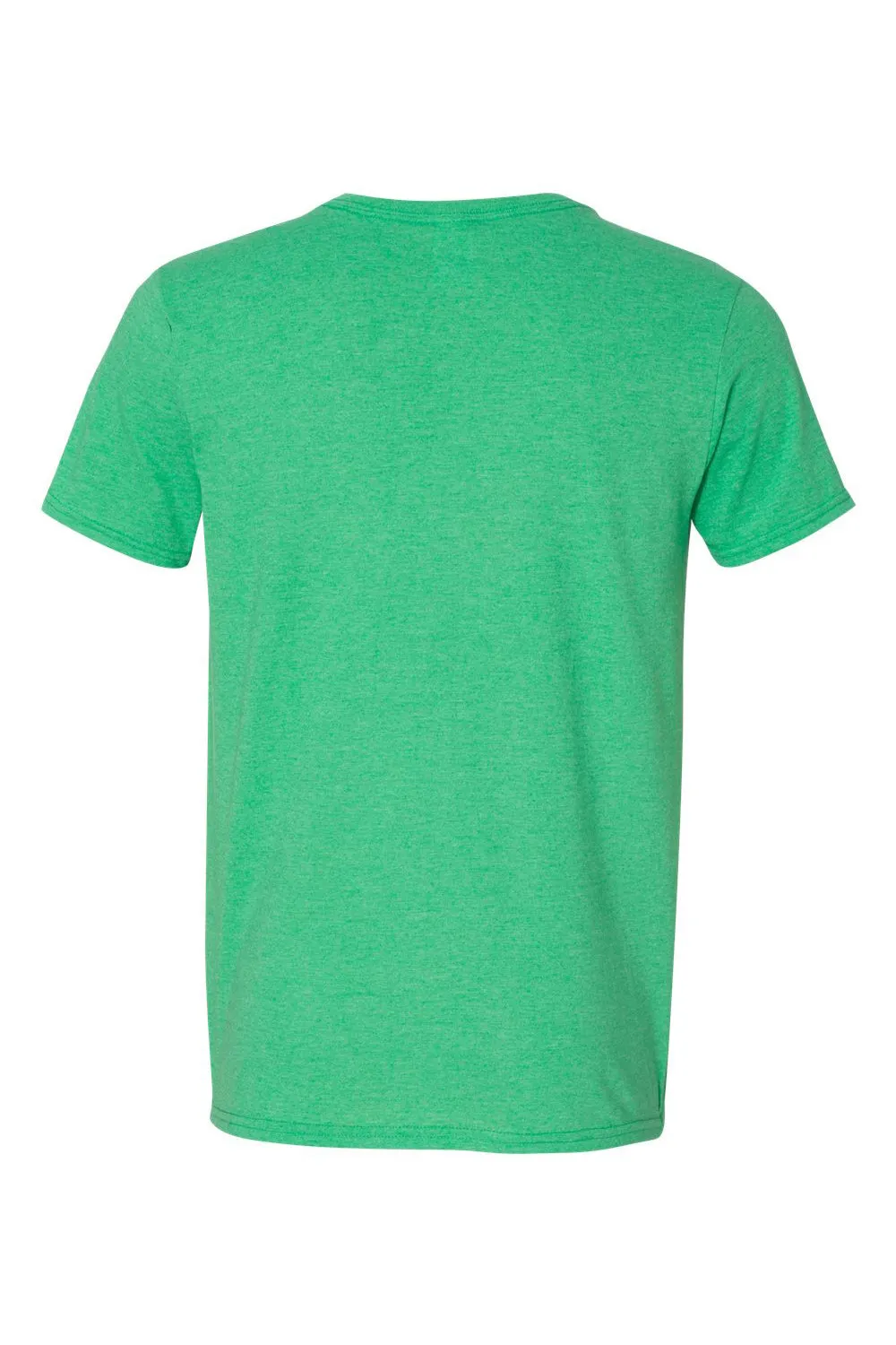 Gildan Mens Softstyle Short Sleeve V-Neck T-Shirt - Heather Irish Green