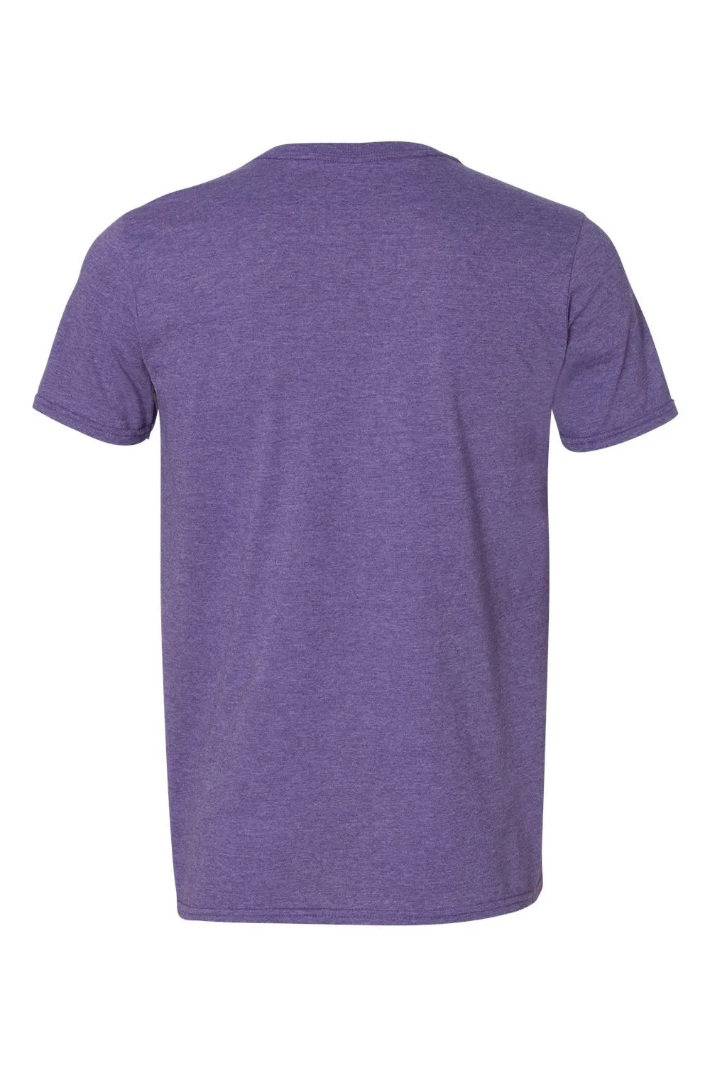 Gildan Mens Softstyle Short Sleeve V-Neck T-Shirt - Heather Purple