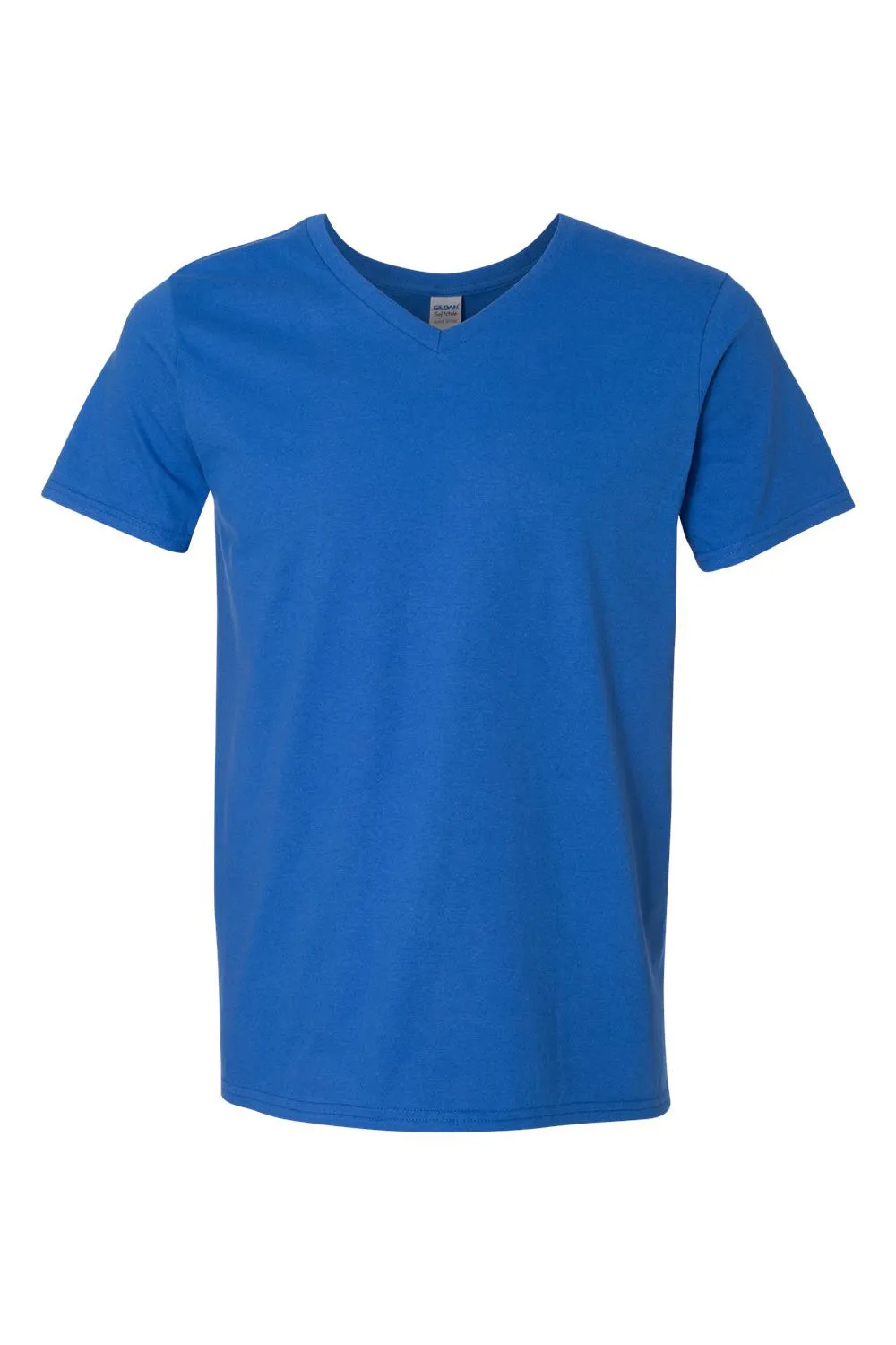 Gildan Mens Softstyle Short Sleeve V-Neck T-Shirt - Royal Blue